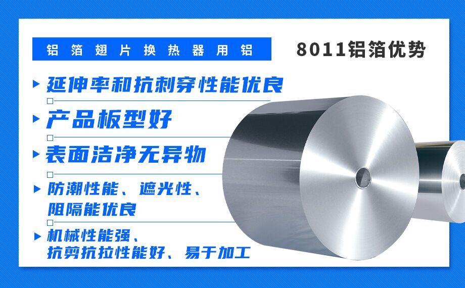 鋁箔翅片換熱器_散熱器用鋁8011鋁箔_空調表冷器用8011鋁帶廠(chǎng)家_價(jià)格